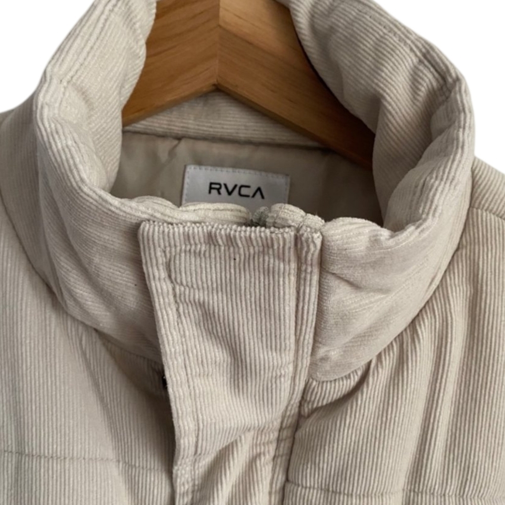 RVCA Eezeh Corduroy Puffer Jacket Size Small - Picture 10 of 16